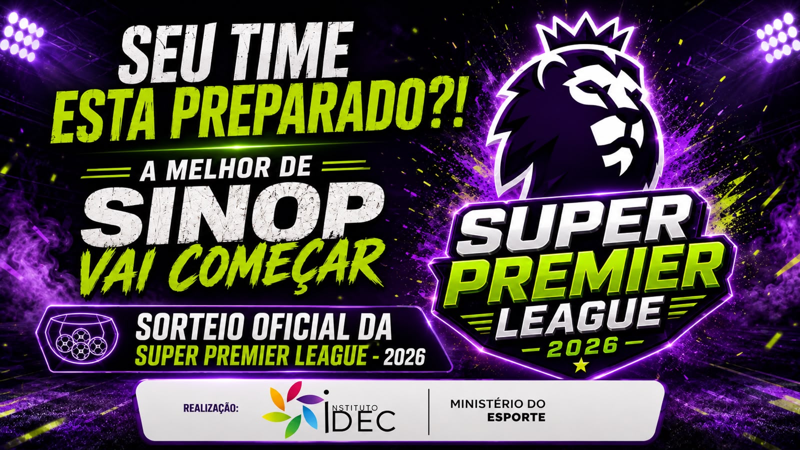 Competição começa a ganhar forma com sorteio dos grupos nesta segunda-feira (10)
